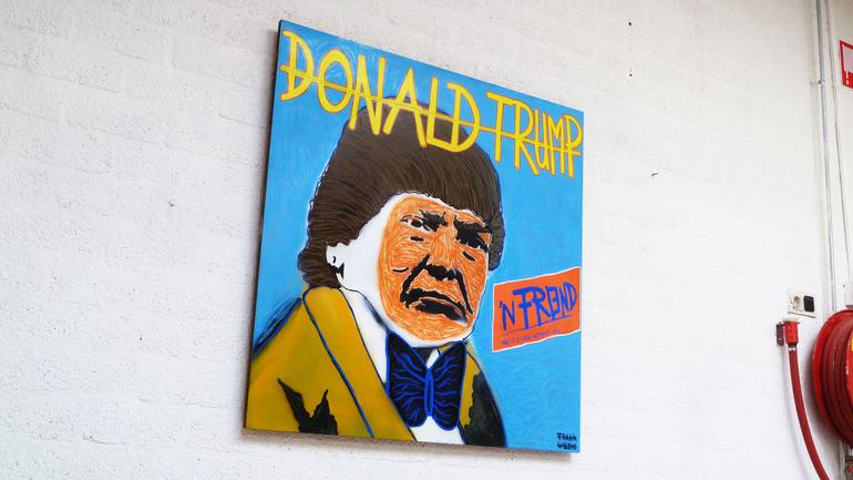 Original Street Art Political Painting by Frank Willems
