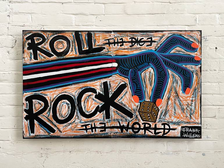 Original Expressionism Love Painting by Frank Willems