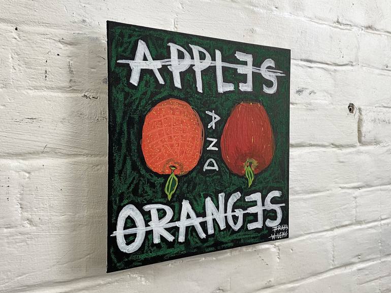 Original Street Art Food Painting by Frank Willems