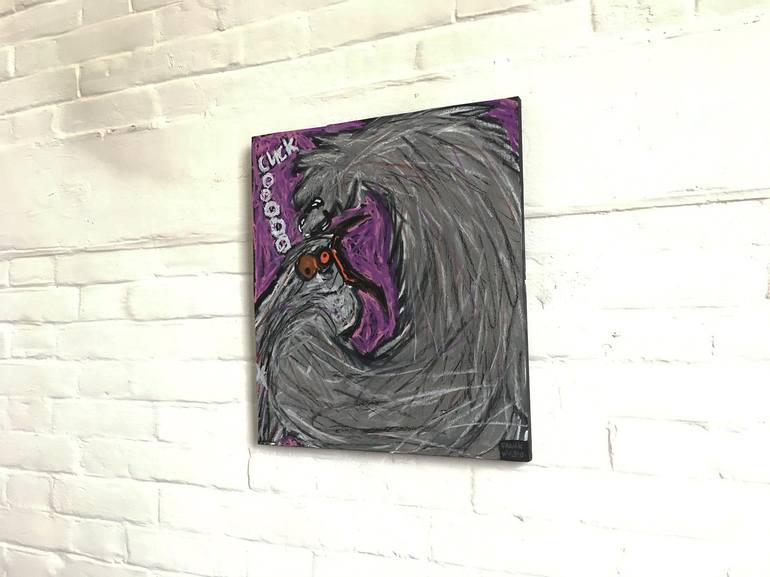 Original Expressionism Animal Painting by Frank Willems