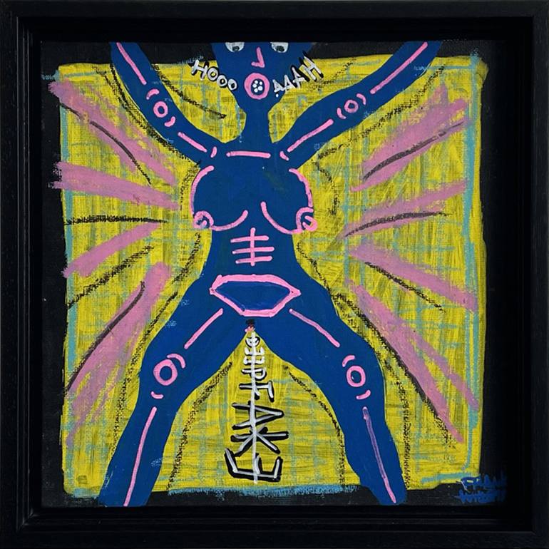 Original Street Art Women Paintings by Frank Willems