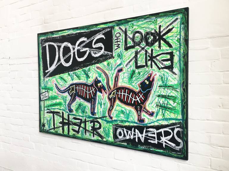 Original Dogs Painting by Frank Willems