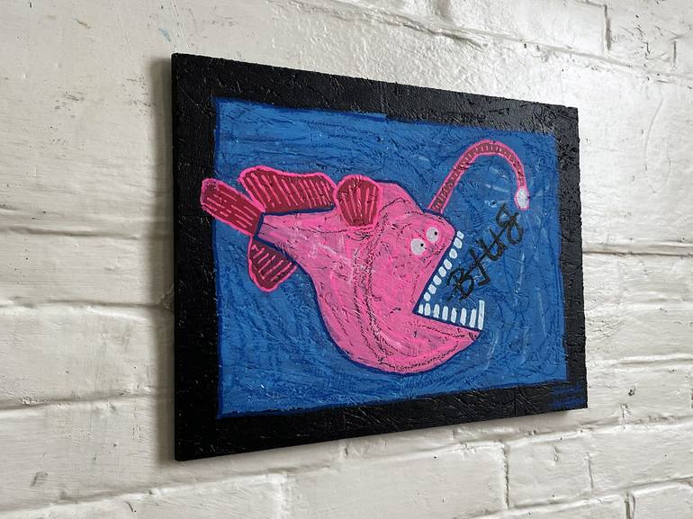 Original Expressionism Fish Painting by Frank Willems
