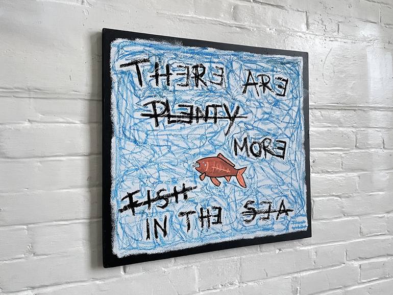 Original Street Art Fish Painting by Frank Willems