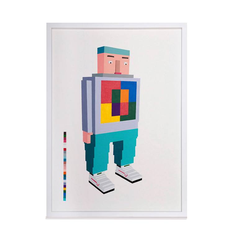 Original Portraiture Architecture Painting by Harrison Tobon