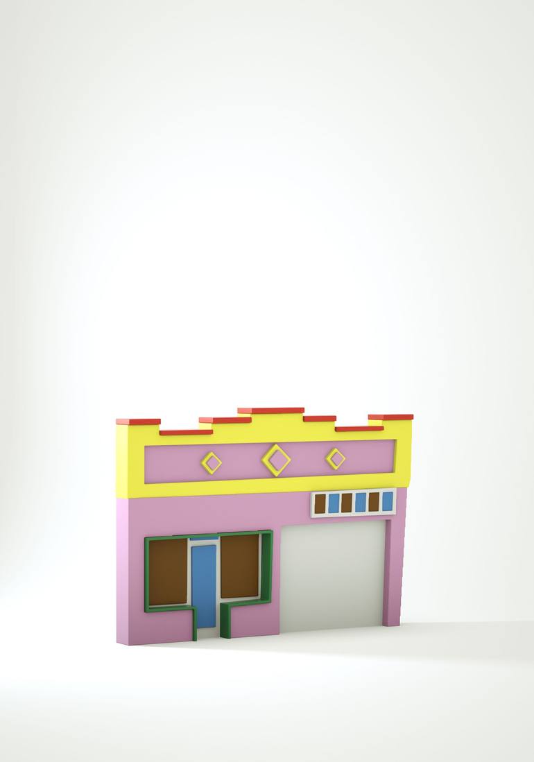 Original Realism Architecture Mixed Media by Harrison Tobon