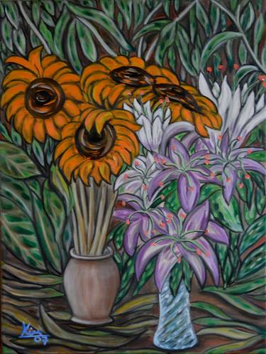 Original Impressionism Floral Paintings by Kim Roebuck