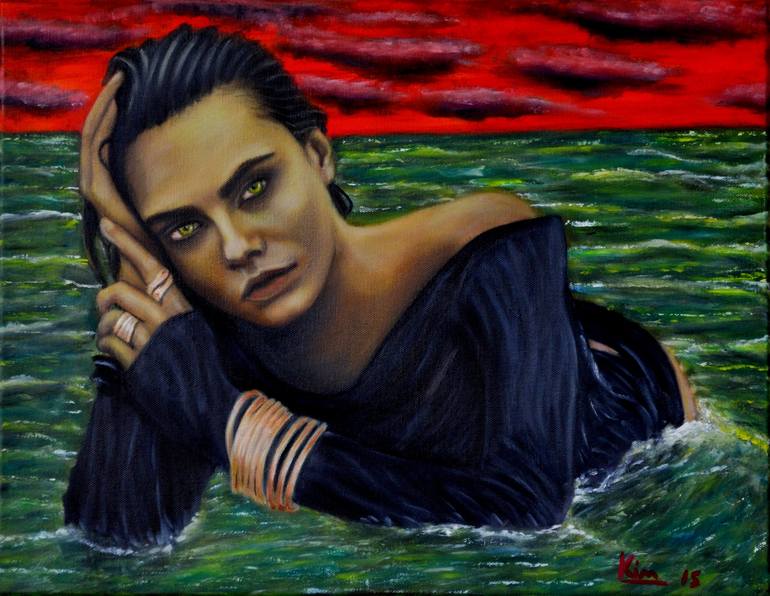 Print of Impressionism Portrait Paintings by Kim Roebuck