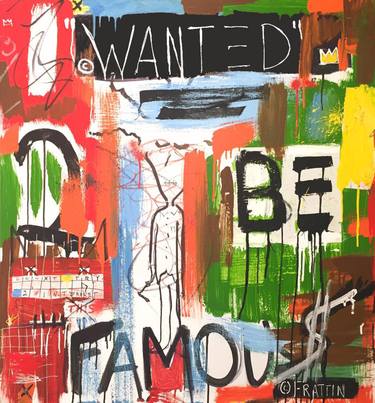 I "Wanted" 2 be FAMOUS: A Basquat Tribute Painting thumb