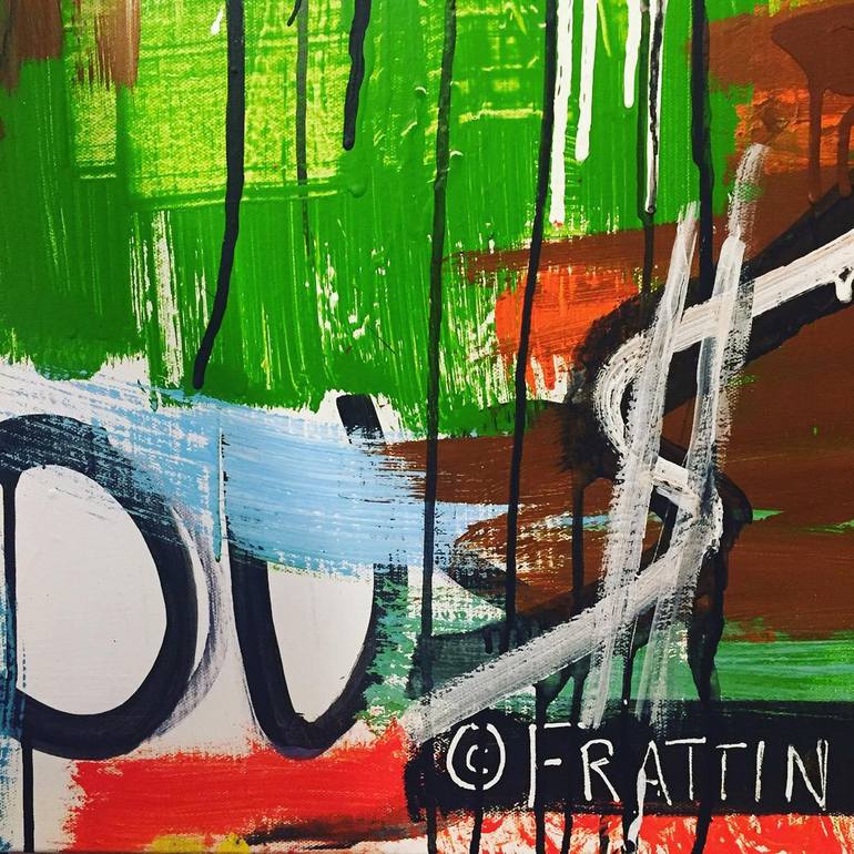 Original Abstract Expressionism Pop Culture/Celebrity Painting by Anthony Frattin