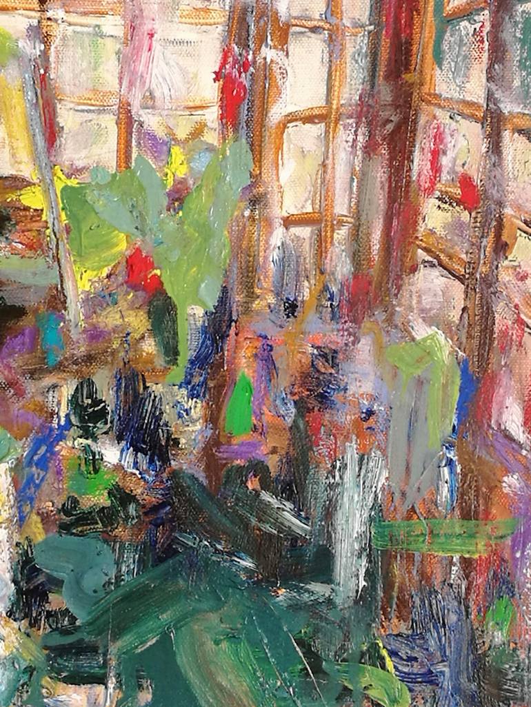 Original Abstract Expressionism Interiors Painting by Pearse  Gilmore