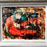 in a sample old frame in the atelier