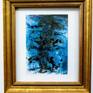 in a sample old frame in the atelier