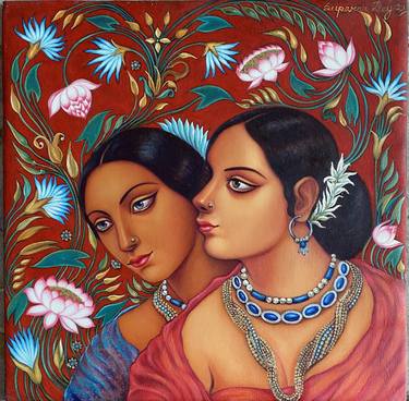 Original Expressionism Classical mythology Paintings by Suparna Dey
