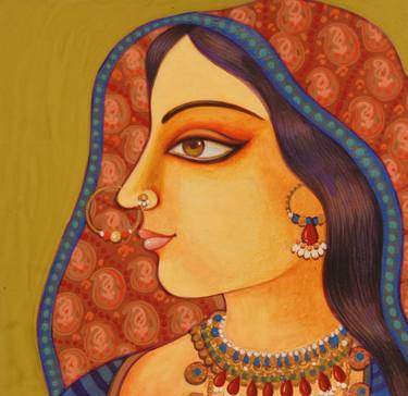 Print of Fine Art Women Paintings by Suparna Dey