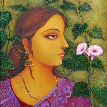 Print of Art Deco Seasons Paintings by Suparna Dey