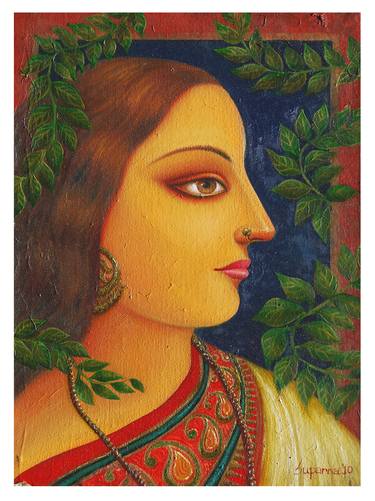 Original Expressionism Garden Paintings by Suparna Dey