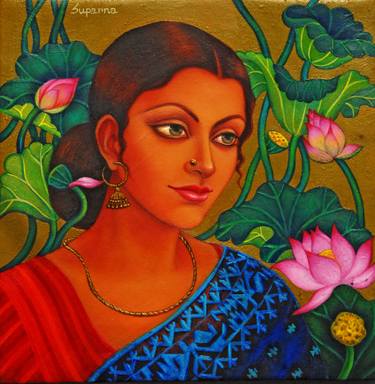 Original Fine Art Classical mythology Paintings by Suparna Dey
