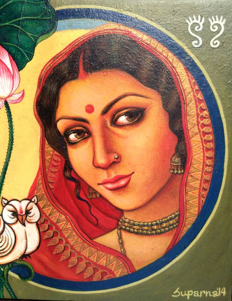 Original Conceptual Health & Beauty Painting by Suparna Dey