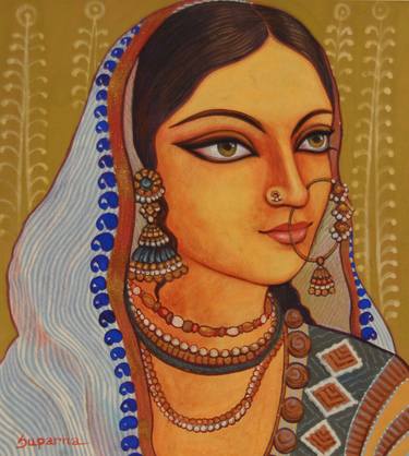 Print of Portraiture Health & Beauty Paintings by Suparna Dey