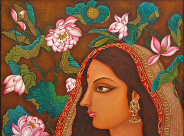 Original Women Painting by Suparna Dey