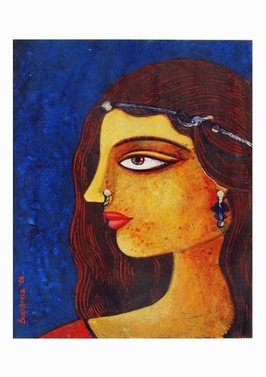 Print of Portrait Paintings by Suparna Dey
