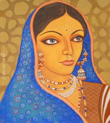 Original Figurative Health & Beauty Paintings by Suparna Dey