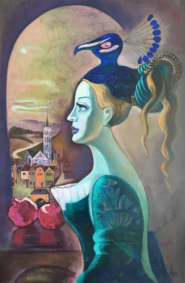 Print of Surrealism Fantasy Paintings by Margarita Krivitsky
