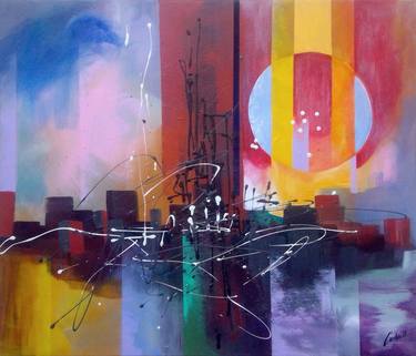 Original Fine Art Abstract Paintings by Ludo Sevcik