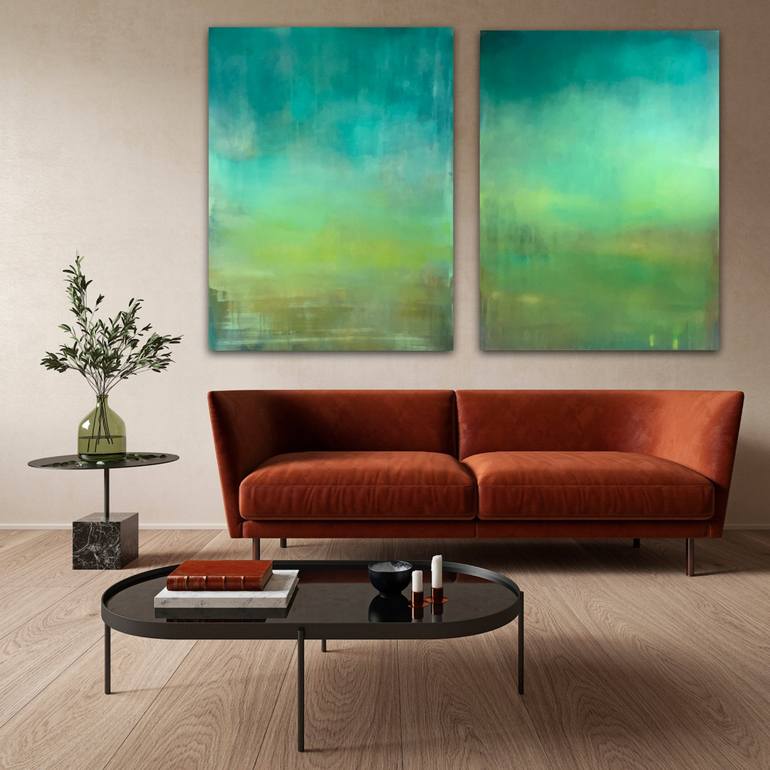 Original Contemporary Abstract Painting by Susan Wolfe Huppman