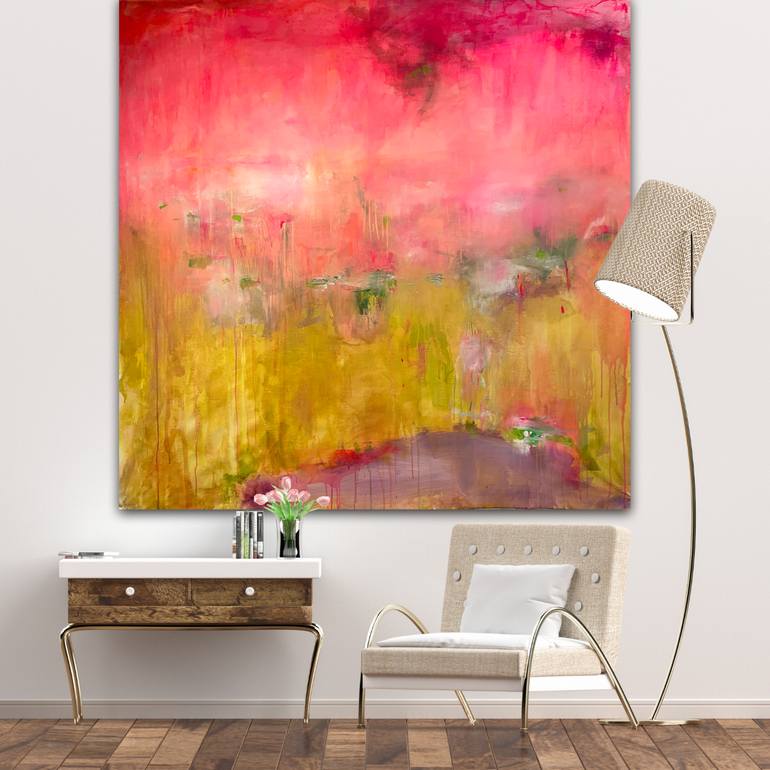 Original Abstract Expressionism Abstract Painting by Susan Wolfe Huppman