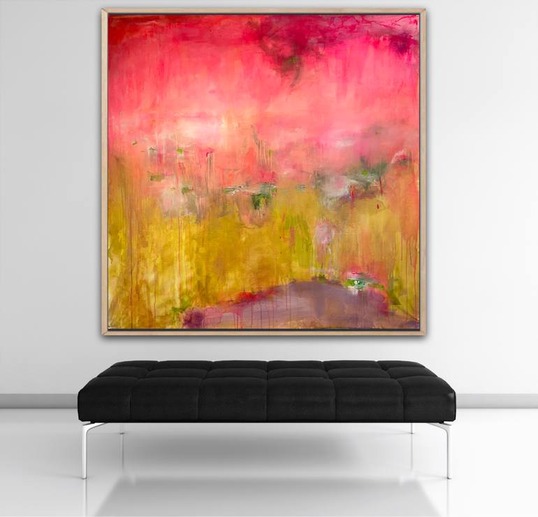Original Abstract Expressionism Abstract Painting by Susan Wolfe Huppman