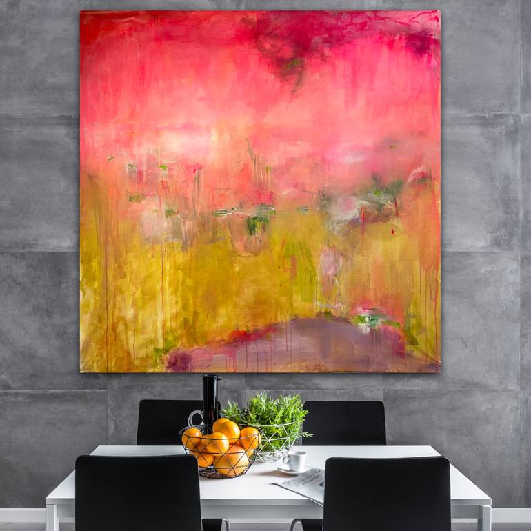 Original Abstract Expressionism Abstract Painting by Susan Wolfe Huppman