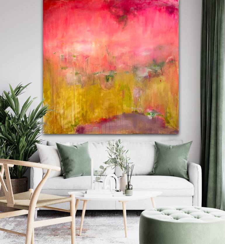 Original Abstract Expressionism Abstract Painting by Susan Wolfe Huppman