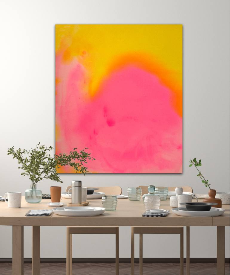 Original Color Field Painting Abstract Painting by Susan Wolfe Huppman