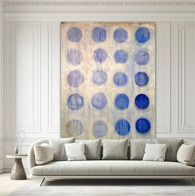 Original Geometric Abstract Painting by Susan Wolfe Huppman