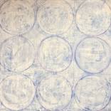 Blue Circles Square by Susan Wolfe Huppman