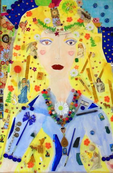 Original Portraiture Women Collage by Debbie Davidsohn