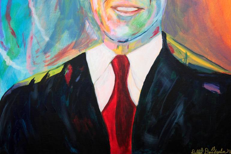 Original Expressionism People Painting by Debbie Davidsohn