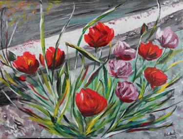 Print of Floral Paintings by Halylea Kalu