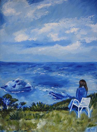 Print of Impressionism Seascape Paintings by Halylea Kalu