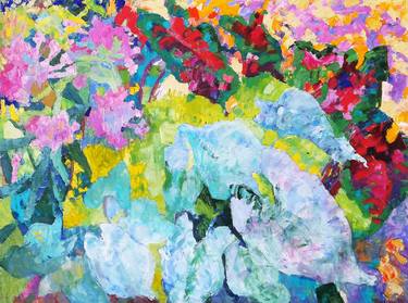 Original Expressionism Floral Painting by Inna Kulagina