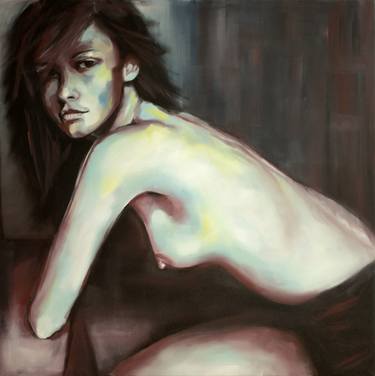 Original Portraiture Nude Paintings by Alberto Angiolin