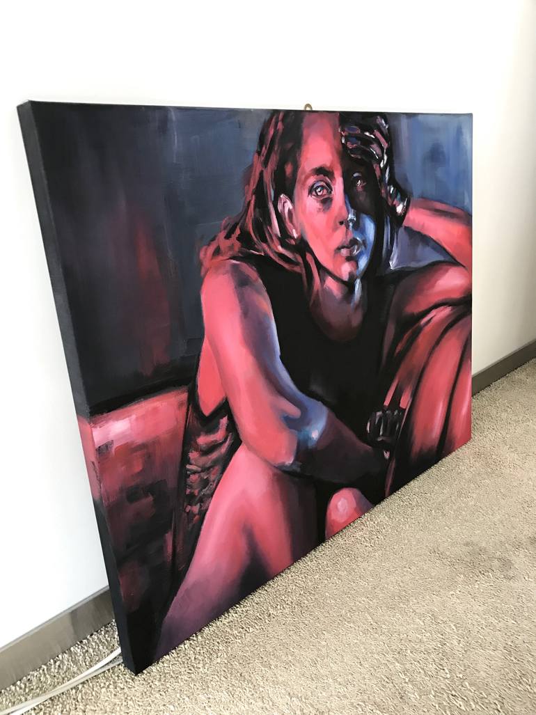 Original Figurative Women Painting by Alberto Angiolin
