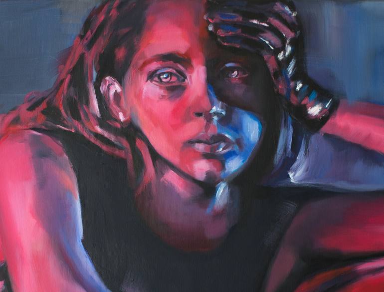 Original Figurative Women Painting by Alberto Angiolin