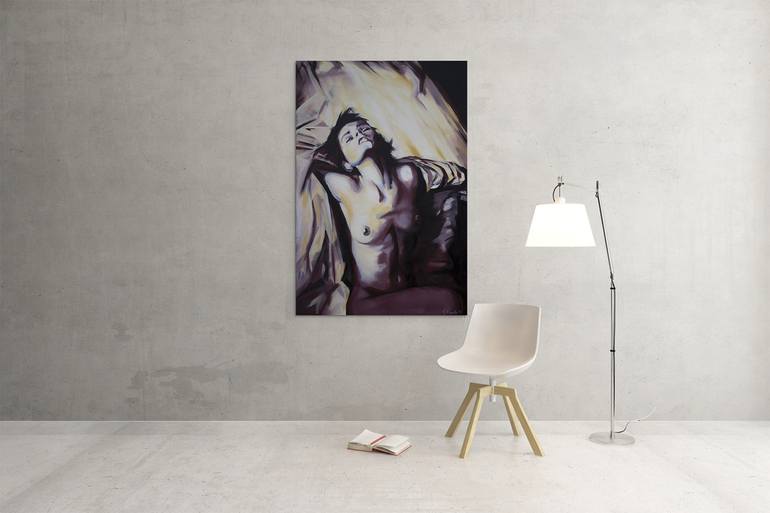 Original Nude Painting by Alberto Angiolin