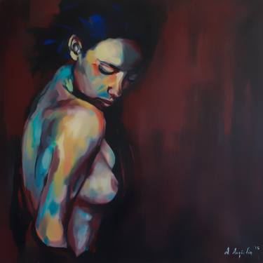 Original Nude Paintings by Alberto Angiolin