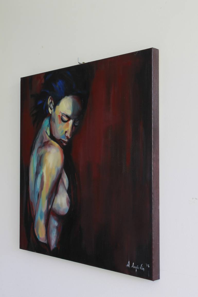 Original Nude Painting by Alberto Angiolin