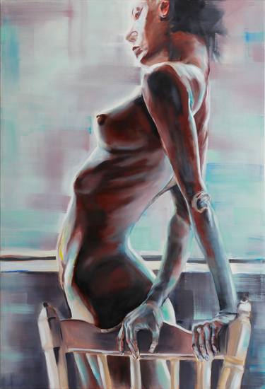 Original Figurative Nude Painting by Alberto Angiolin