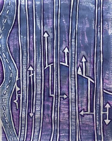 Original Abstract Printmaking by KATHY FLAMENT